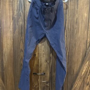 Eddie Bauer Tech Pants Mens 36x32 Blue Lightweight Stretch  Casual Flat Front